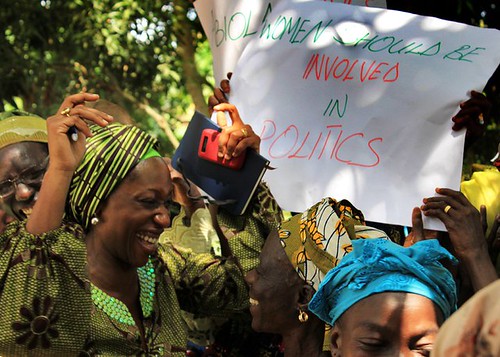 राजनीतिक अभियानों में महिलाओं की भागीदारी